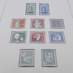 Collection timbres d'Allemagne RFA 1956-1977 neuf** en 2 albums Safe