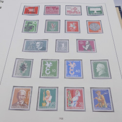 Collection timbres d'Allemagne RFA 1956-1977 neuf** en 2 albums Safe