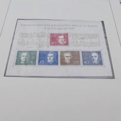 Collection timbres d'Allemagne RFA 1956-1977 neuf** en 2 albums Safe