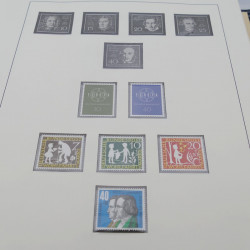 Collection timbres d'Allemagne RFA 1956-1977 neuf** en 2 albums Safe