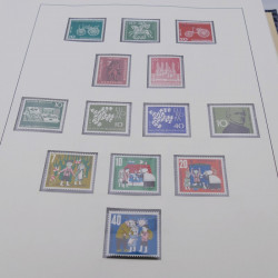 Collection timbres d'Allemagne RFA 1956-1977 neuf** en 2 albums Safe