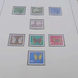 Collection timbres d'Allemagne RFA 1956-1977 neuf** en 2 albums Safe