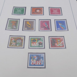 Collection timbres d'Allemagne RFA 1956-1977 neuf** en 2 albums Safe