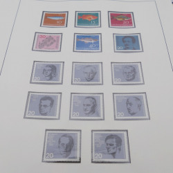 Collection timbres d'Allemagne RFA 1956-1977 neuf** en 2 albums Safe