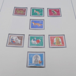 Collection timbres d'Allemagne RFA 1956-1977 neuf** en 2 albums Safe