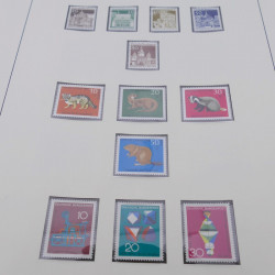 Collection timbres d'Allemagne RFA 1956-1977 neuf** en 2 albums Safe