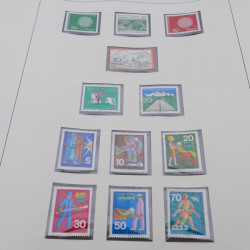 Collection timbres d'Allemagne RFA 1956-1977 neuf** en 2 albums Safe