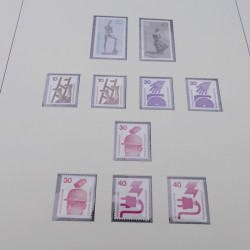 Collection timbres d'Allemagne RFA 1956-1977 neuf** en 2 albums Safe