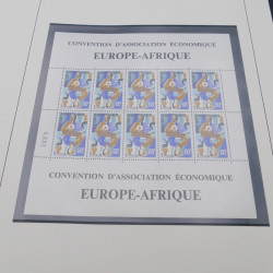 Collection timbres thématiques Europe-Afrique neuf** en album Safe.