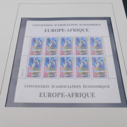 Collection timbres thématiques Europe-Afrique neuf** en album Safe.