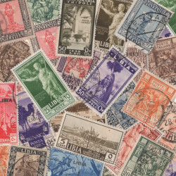 Libye italienne 25 timbres de collection tous différents.