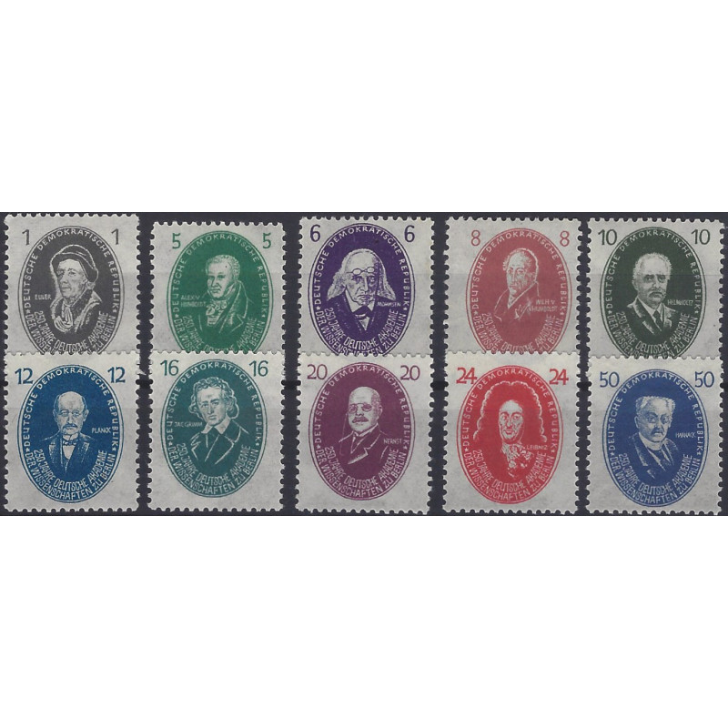 Allemagne République Démocratique timbres N°14-24 série neuf**.