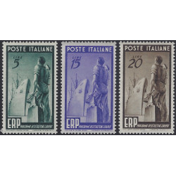 Italie ERP timbres N°539-541 série neuf*.