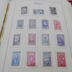 Collection timbres de France 1939-1959 neuf** en album Leuchtturm.