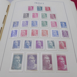 Collection timbres de France 1939-1959 neuf** en album Leuchtturm.