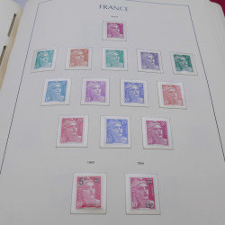 Collection timbres de France 1939-1959 neuf** en album Leuchtturm.