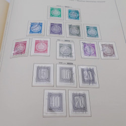 Collection timbres d'Allemagne Orientale 1945-1965 oblitérés en album Schaubek.