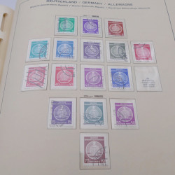 Collection timbres d'Allemagne Orientale 1945-1965 oblitérés en album Schaubek.