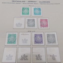 Collection timbres d'Allemagne Orientale 1945-1965 oblitérés en album Schaubek.