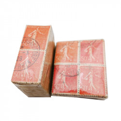 Lot de timbres de France type Semeuse lignée en bottes.