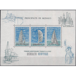 Monaco bloc-feuillet de timbres N°32 Course à la voile neuf**.