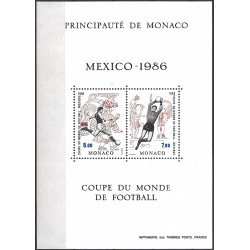 Monaco bloc-feuillet de timbres N°35 Coupe du monde de Football neuf**.