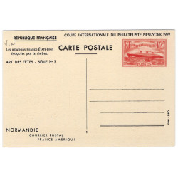 Carte postale Paquebot Normandie neuf.