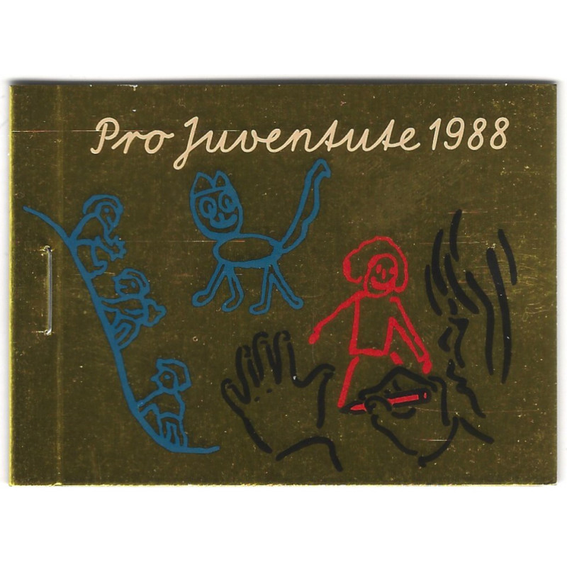 Suisse carnet de timbres pour la jeunesse N°C1310 neuf**. Pro Juventute 1988.