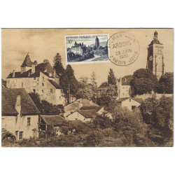 Arbois timbre de France N°905 oblitéré sur carte maximum.