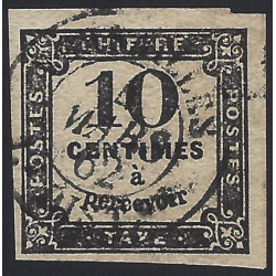 Timbre-taxe de France N°2 oblitéré.