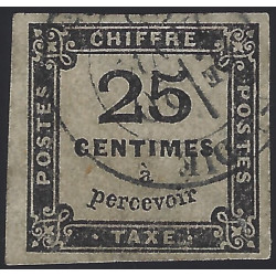 Timbre-taxe de France N°5 oblitéré.