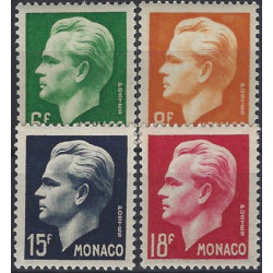 Monaco Prince Rainier III timbres N°365-368 série neuf**.