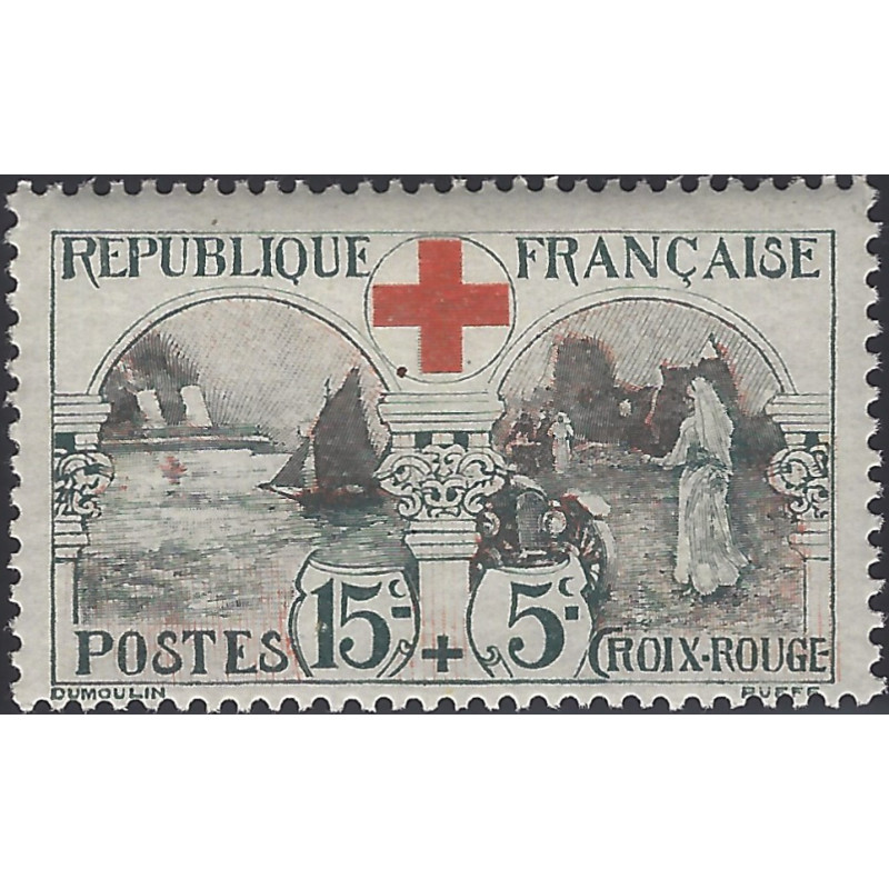 Croix-Rouge timbre de France N°156 neuf* .