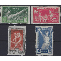 Jeux olympiques de Paris timbres de France N°183-186 série neuf*.