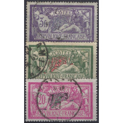 Merson timbres de France N°206-208 série oblitéré.