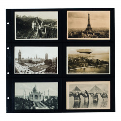 Recharges Maximum noires pour cartes postales anciennes horizontales.