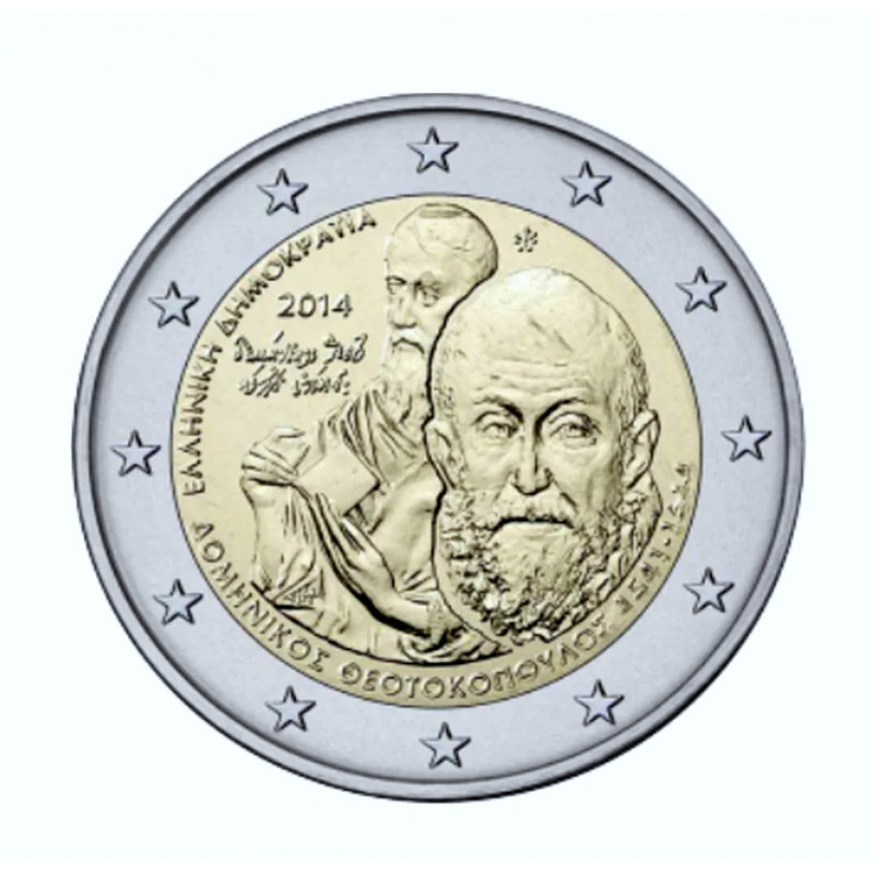 2 euros commémorative Grèce 2014 - El Greco.