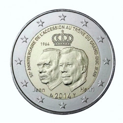 2 euros commémorative Luxembourg 2014 - Grand-Duc Jean.