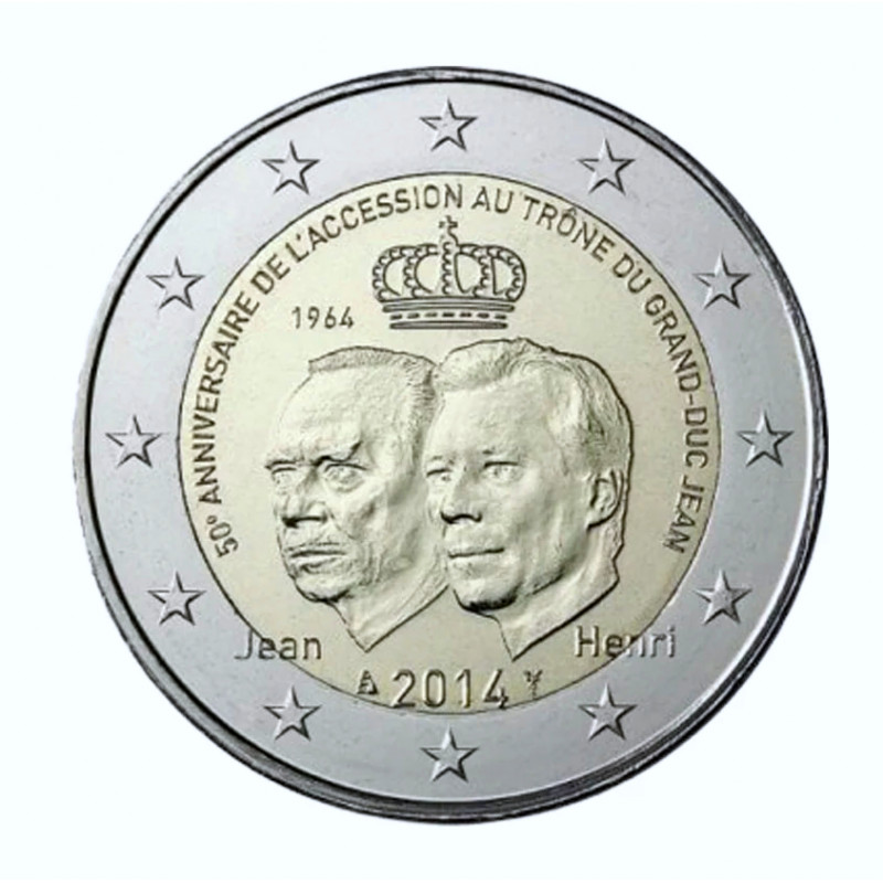 2 euros commémorative Luxembourg 2014 - Grand-Duc Jean.