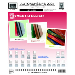 Jeux SC France timbres autoadhésifs 2024 premier semestre.