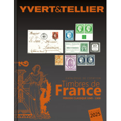 Catalogue de cotation timbres de France 2025 Yvert et Tellier en 2 tomes.