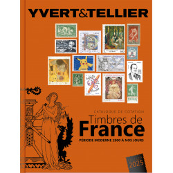 Catalogue de cotation timbres de France 2025 Yvert et Tellier en 2 tomes.