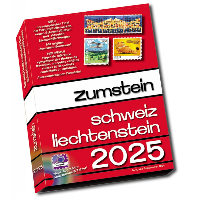 Catalogue Zumstein timbres de Suisse-Liechtenstein 2025.