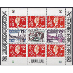 Marianne de 1944 feuillet de 9 timbres Wallis et Futuna N°F828 neuf**.