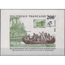 PhilexFrance 89 bloc-feuillet de timbres Polynésie Française N°15 neuf**.