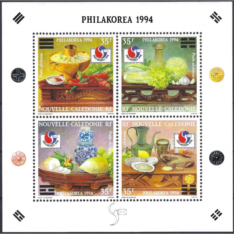 Nouvelle Calédonie bloc-feuillet de timbres N°17 Philakorea 1994 neuf**.