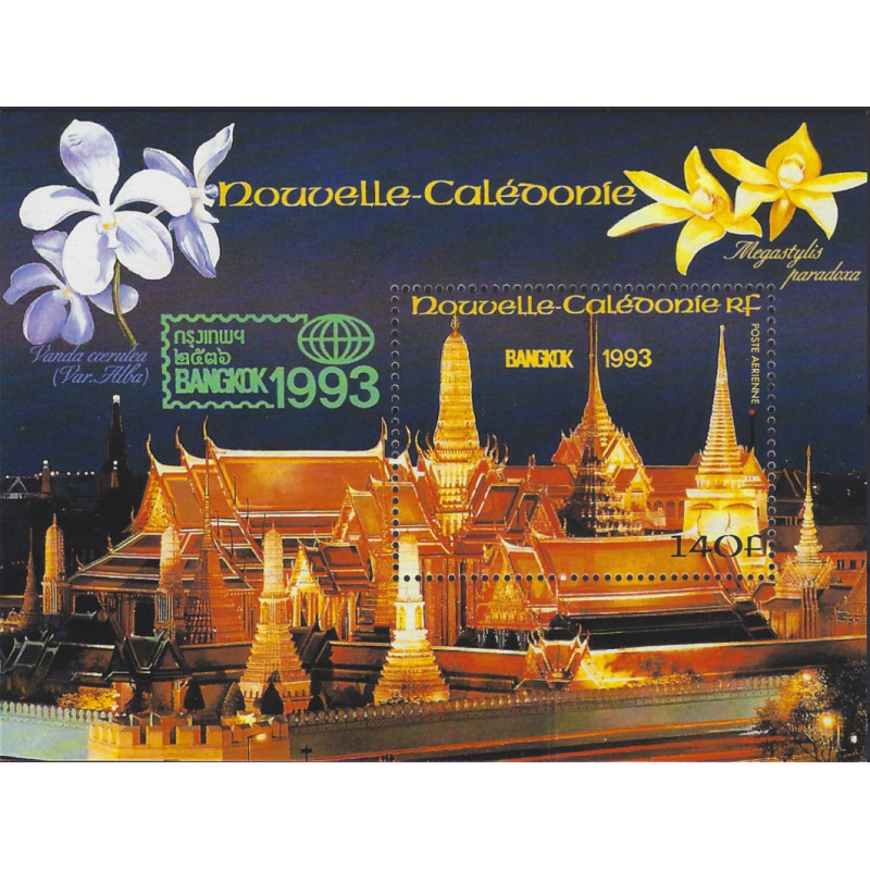 Nouvelle Calédonie bloc-feuillet de timbre N°15 Bangkok'1993 neuf**.