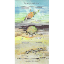 Les tortues marines timbres de Mayotte N°184-186 série neuf**.