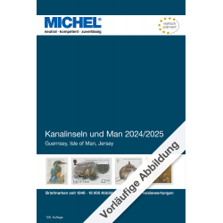 Catalogue de cotation Michel timbres des îles Anglo-normandes et île de Man 2024-2025.