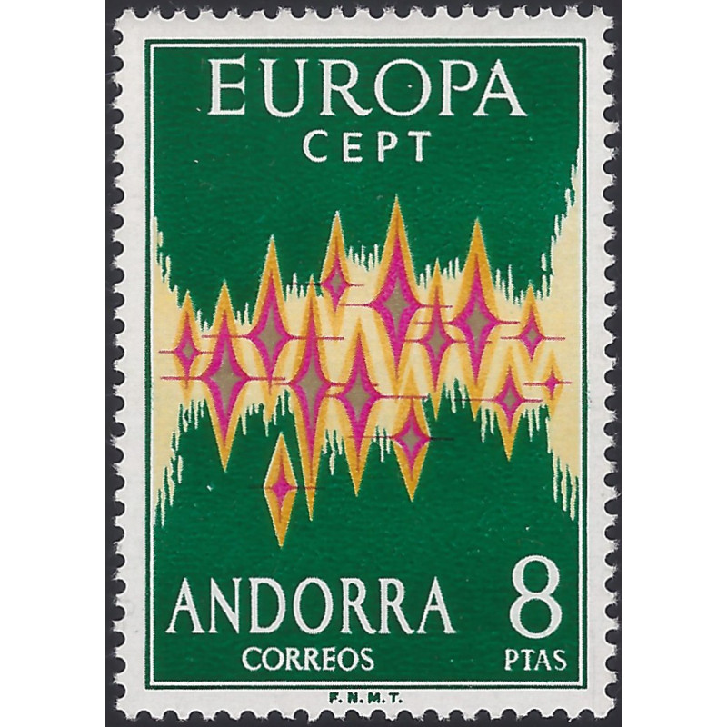 Andorre Espagnol Europa timbre N°64A neuf**.